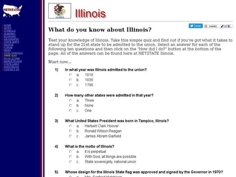 What Do You Know About Illinois? Interactive