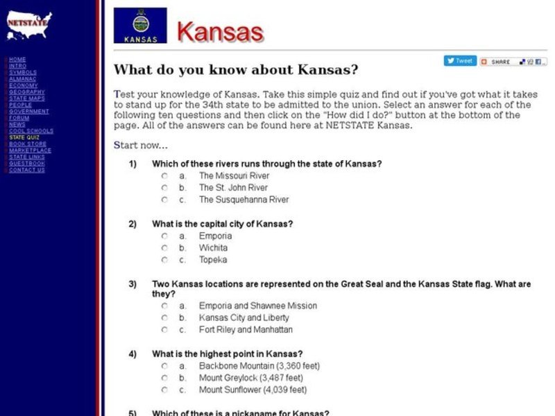 What Do You Know About Kansas? Interactive