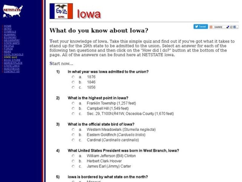 What Do You Know About Iowa? Interactive