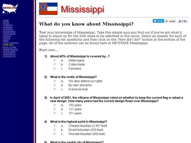 What Do You Know About Mississippi? Interactive