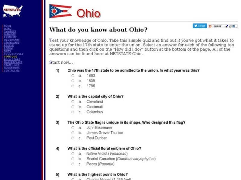 What Do You Know About Ohio? Interactive