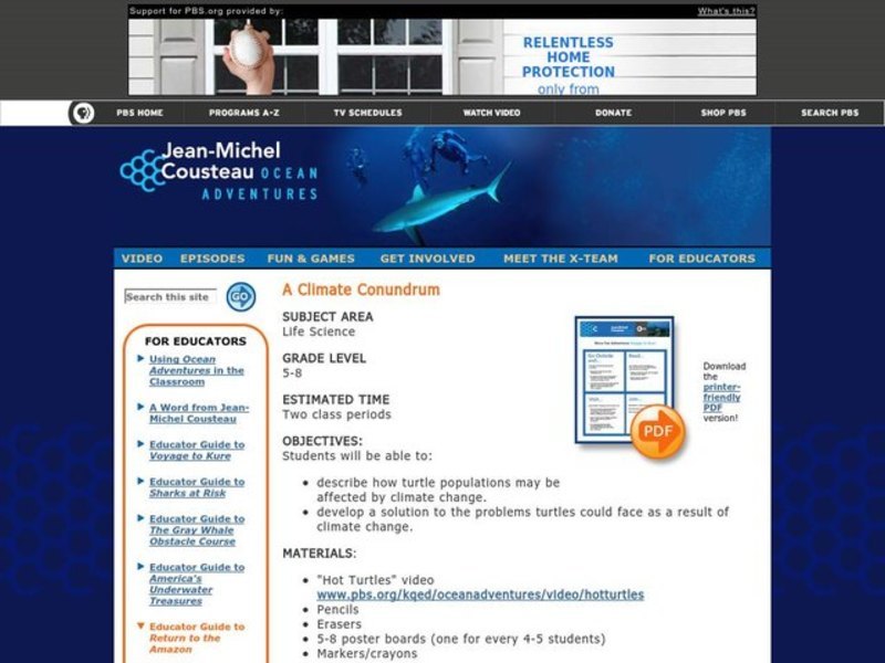 A Climate Conundrum Lesson Plan