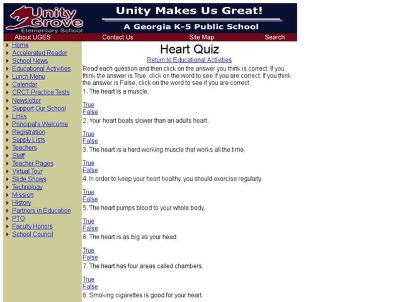 Heart Quiz Interactive