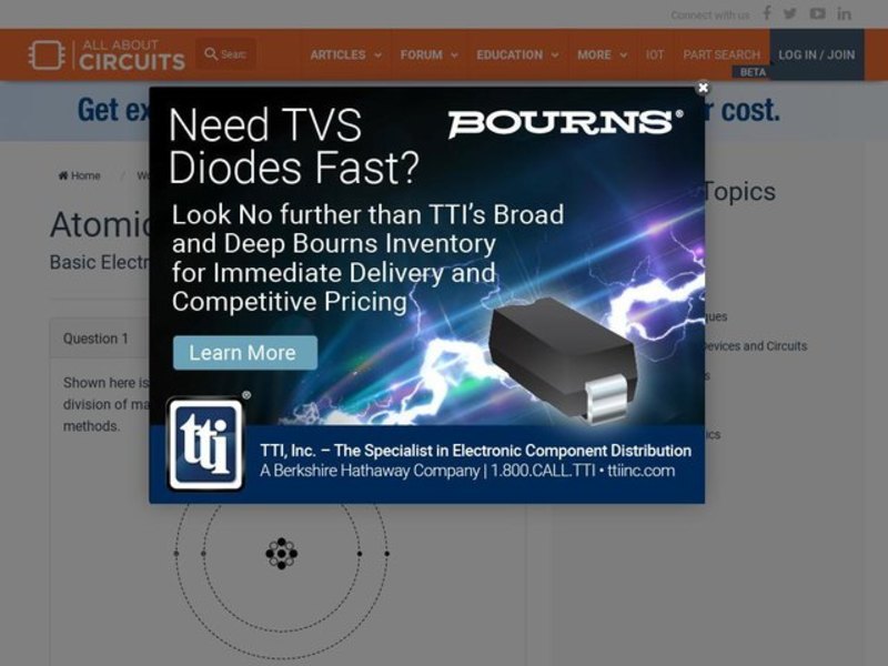 All About Circuits ~ Atomic Structure Interactive