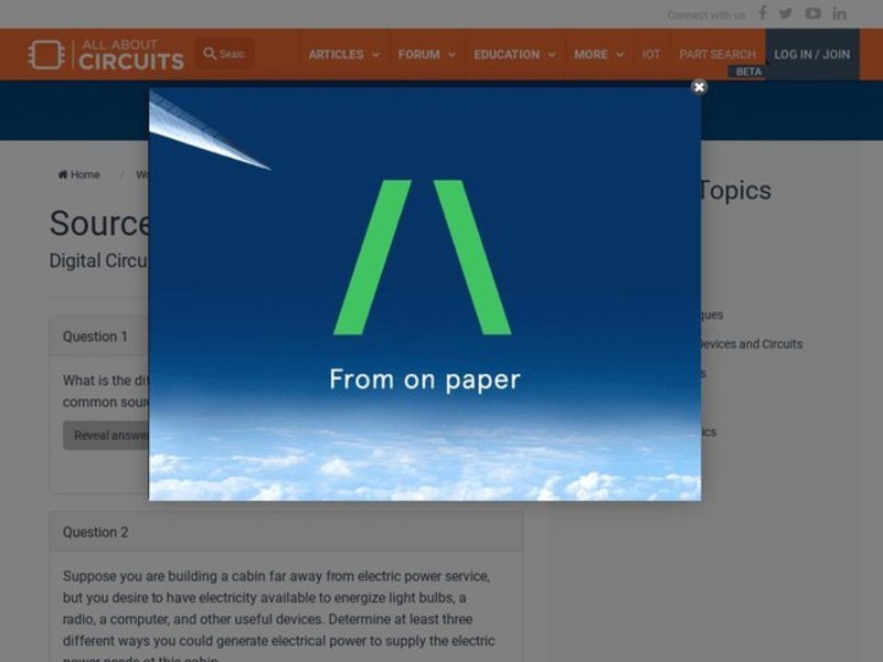 Sources of Electricity Interactive