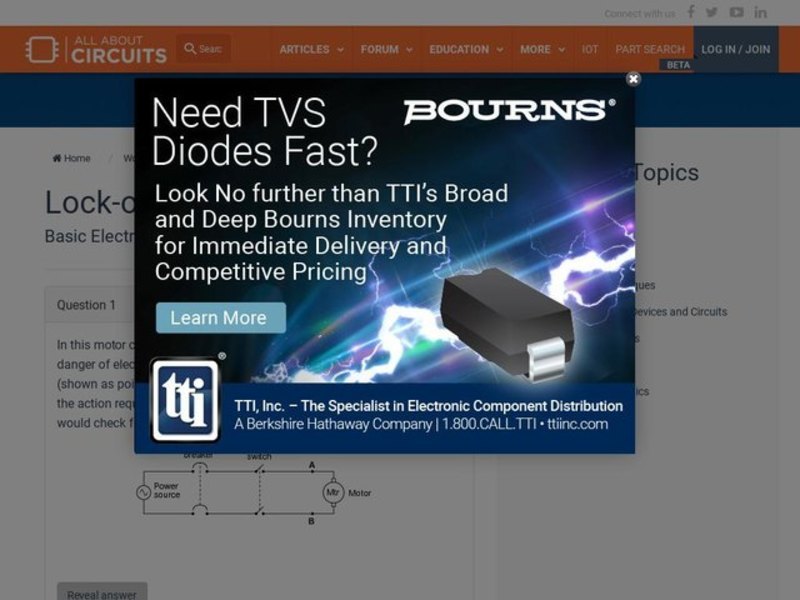 Circuits- Lock-out/ Tag-out Interactive