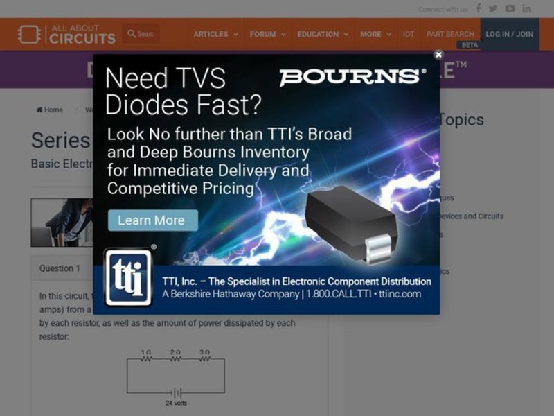 Series DC Circuits Interactive