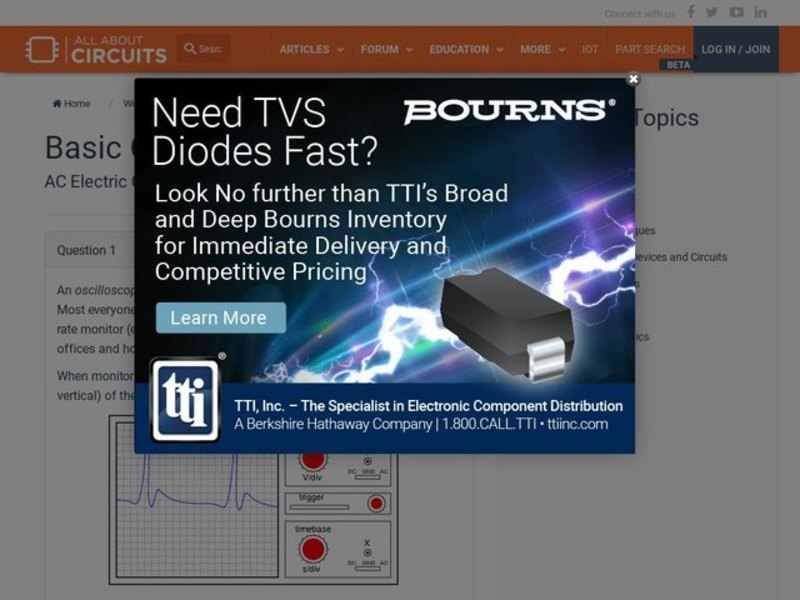 Basic Oscilloscope Operation Interactive