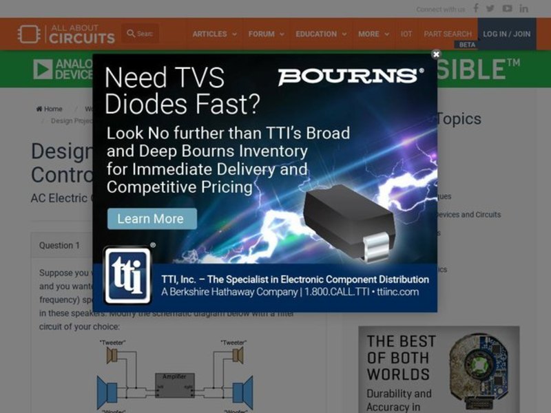 Design Project: Audio Tone Control Interactive