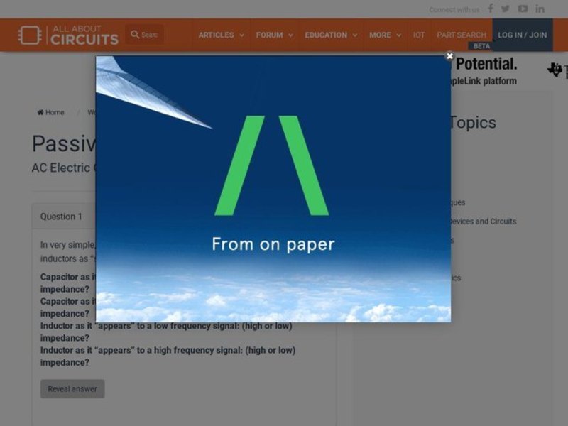 Passive Filter Circuits Interactive