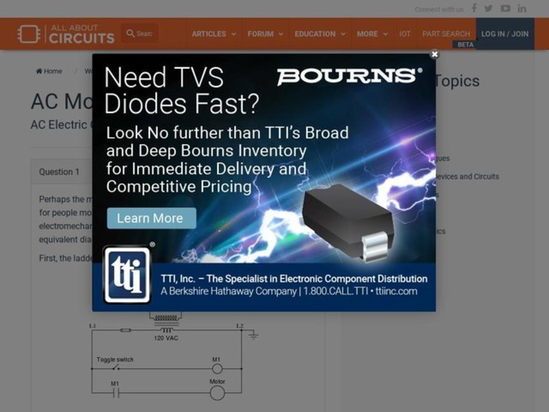 AC Motor Control Circuits Interactive