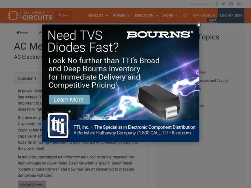 AC metrology Interactive