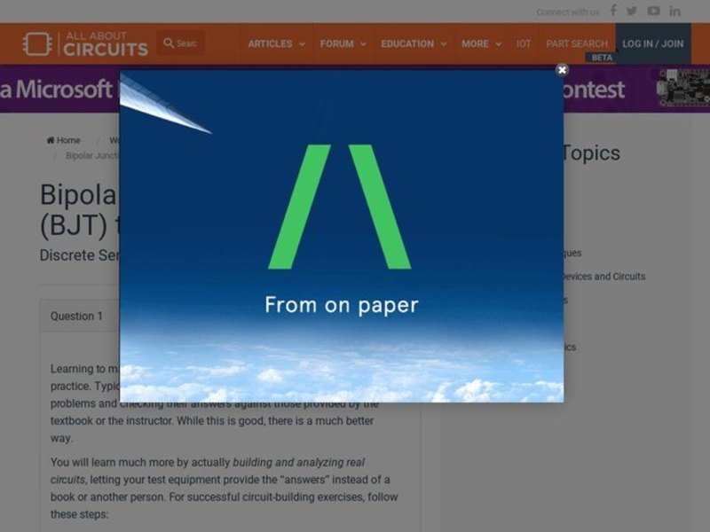 Bipolar Junction Transistor Theory Interactive