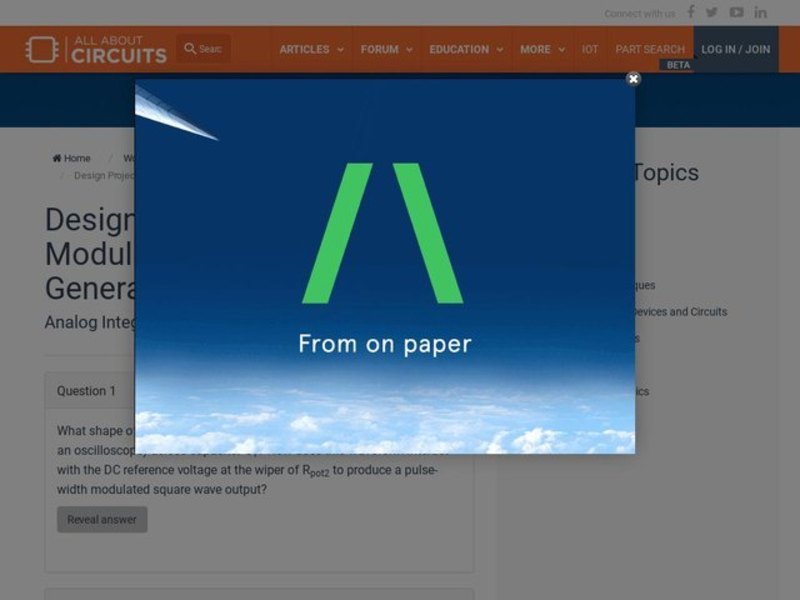  Pulse-Width Modulation Signal Generator Interactive