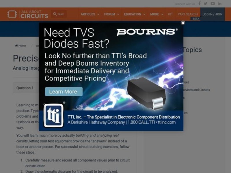 Precise Diode Circuits Interactive