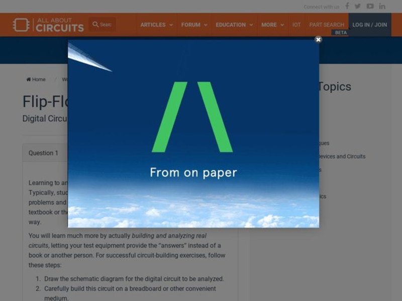 Flip-flop Circuits Interactive