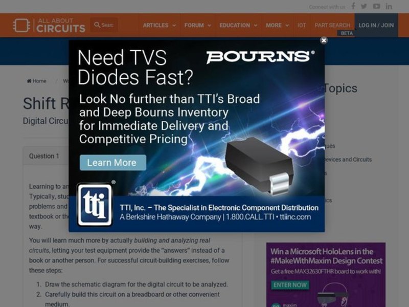 Shift Registers Interactive