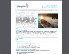 Can You Canoe? Lesson Plan