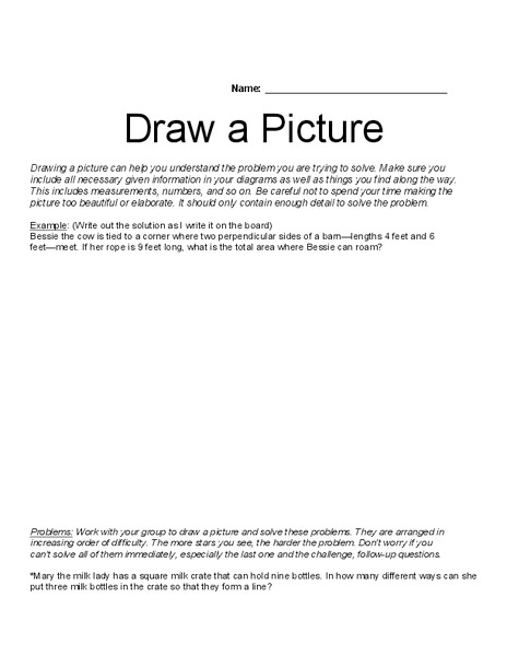Draw a Picture Worksheet