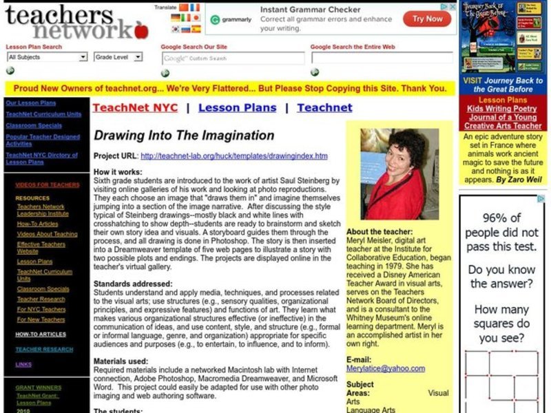 Drawing Into the Imagination Lesson Plan