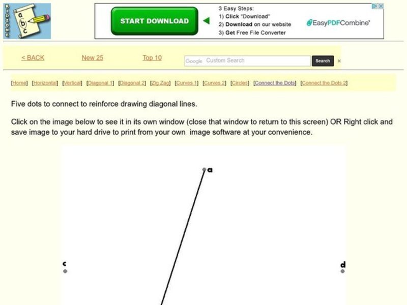 Drawing Straight Lines Worksheet