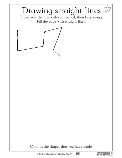 Drawing Straight Lines Worksheet