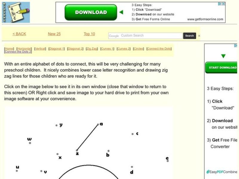Drawing Straight Lines Interactive