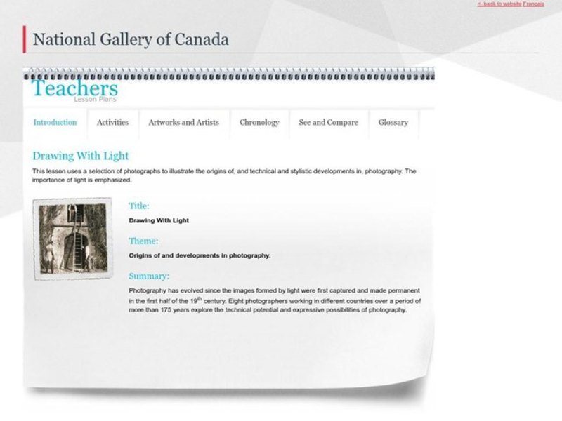 Drawing with Light Lesson Plan