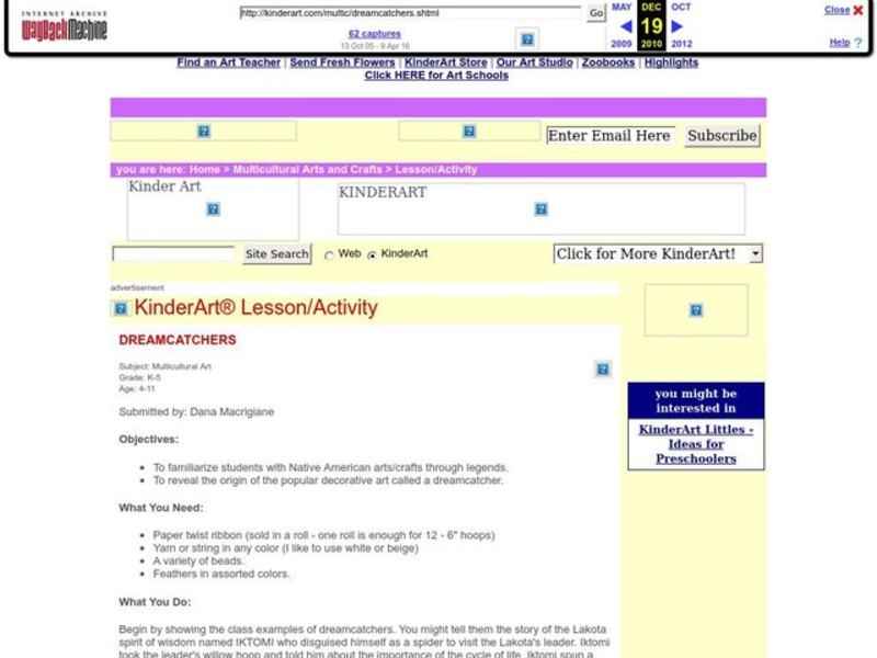 Dreamcatchers Lesson Plan