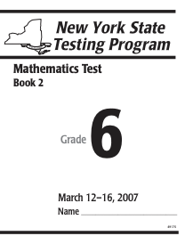 New York State Testing Programs Mathematics Test Book 2 Assessment