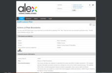Action at Plate Boundaries Lesson Plan