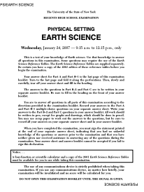 Regents High School Examination: Physical Setting Earth Science 2007 Assessment