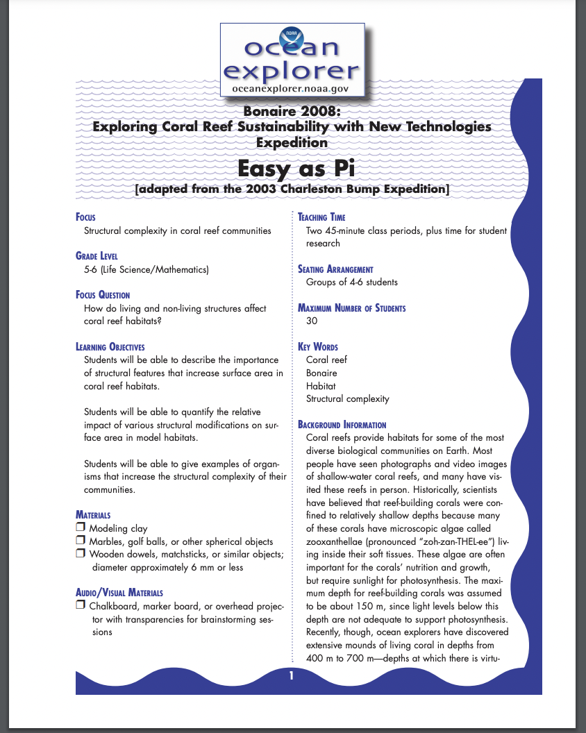 How do living and non-living structures affect coral reef habitats? Lesson Plan