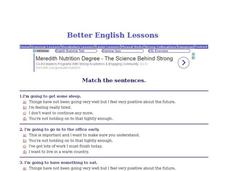 ESL Sentence Match Up Interactive