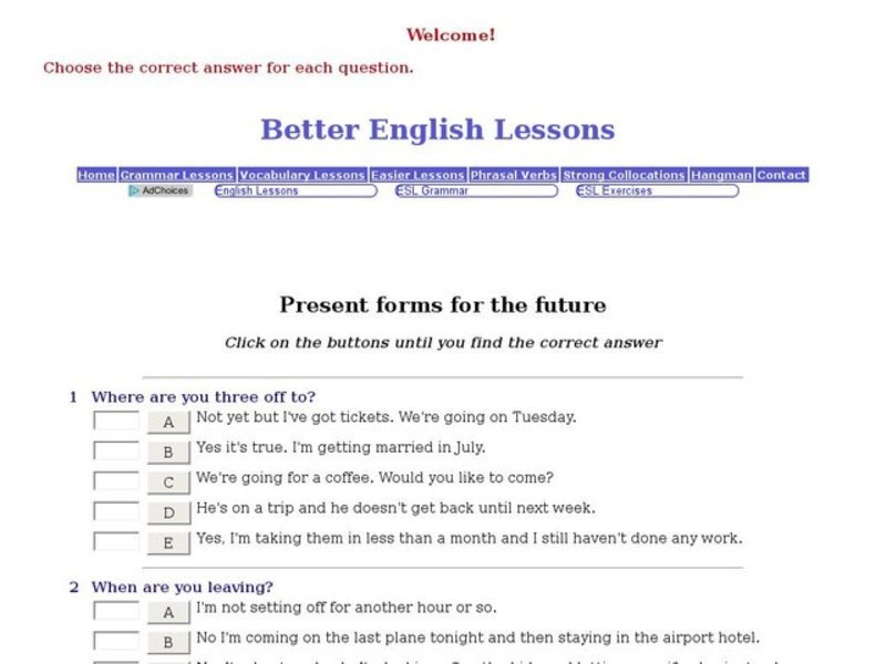 ESL: Present Forms for the Future Interactive