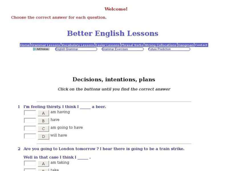 Decisions, Intentions, Plans Interactive