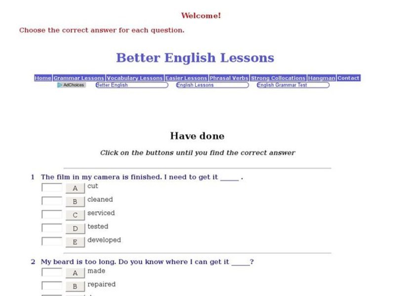 Word Usage:  Choosing the Right Verb Interactive