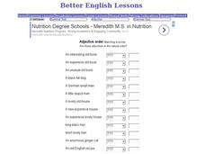 Adjective Order Interactive