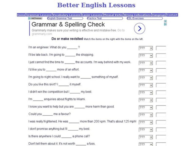 Do or Make Revisited Interactive