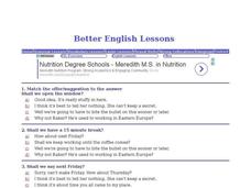 ESL-Match the Offer/Suggestion to the Answer Interactive