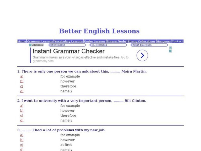 Better English Lessons: Vocabulary Skills 2 Interactive
