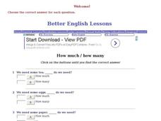 How Much/How Many Interactive