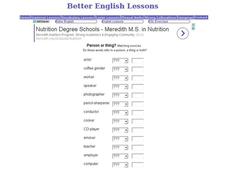 ESL: Person or Thing? Interactive