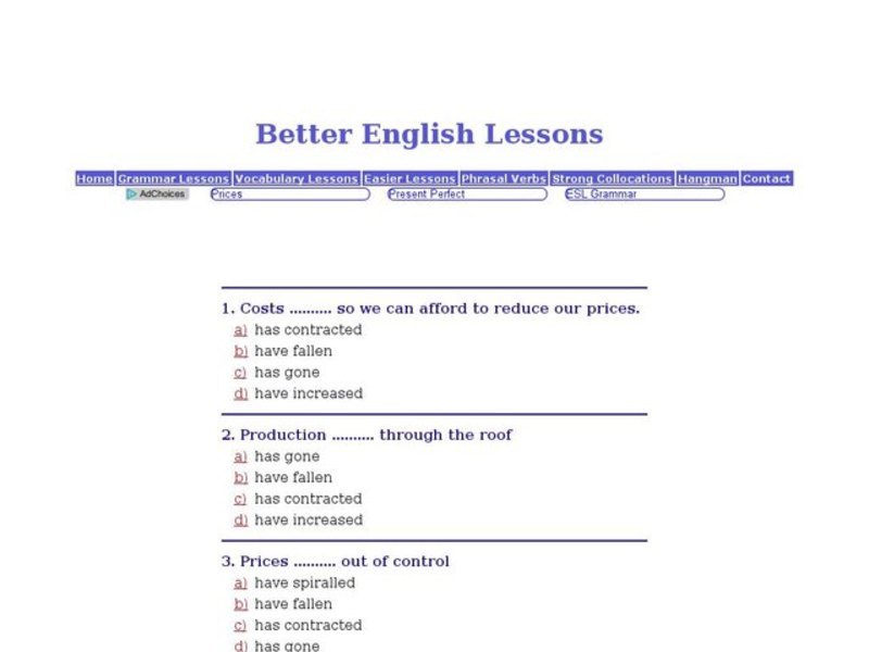 Better English Lessons: Grammar Skills 2 Interactive