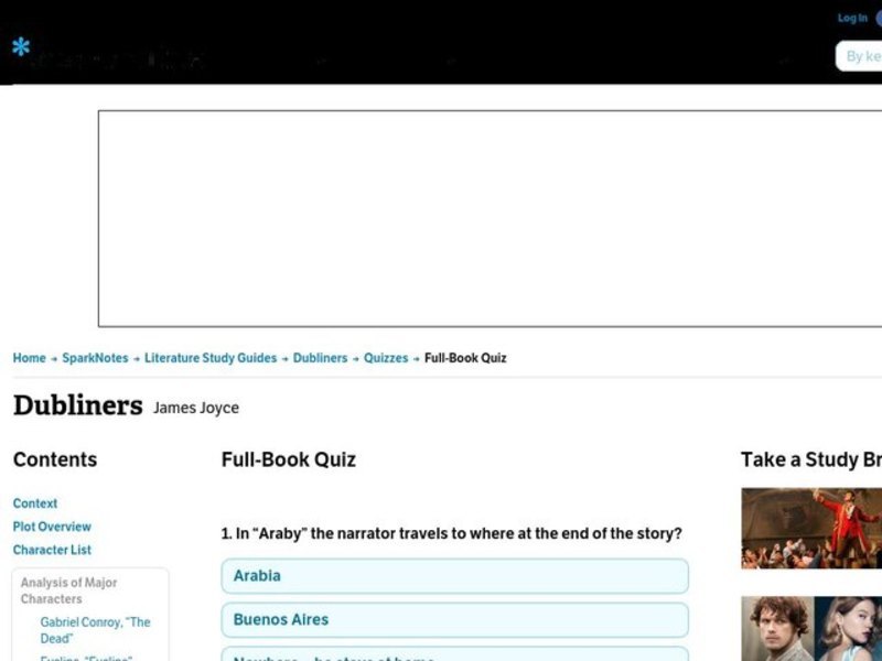 Dubliners Quiz Interactive