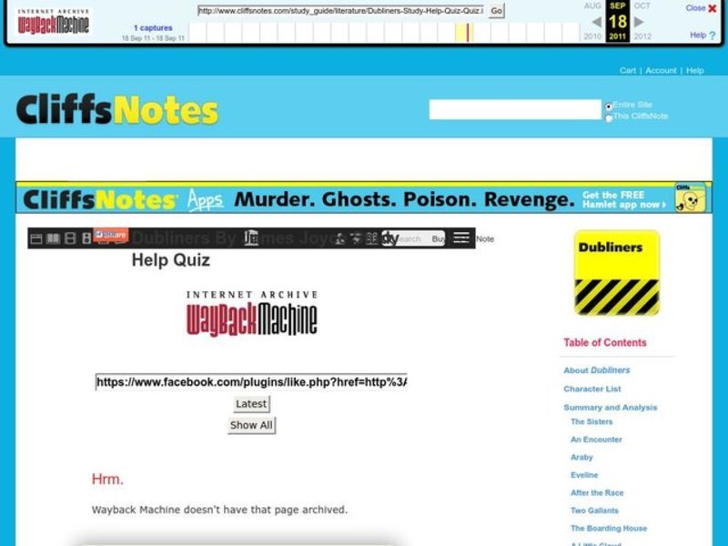 Dubliners Quiz Interactive