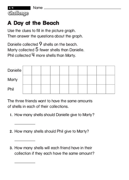 A Day at the Beach Worksheet