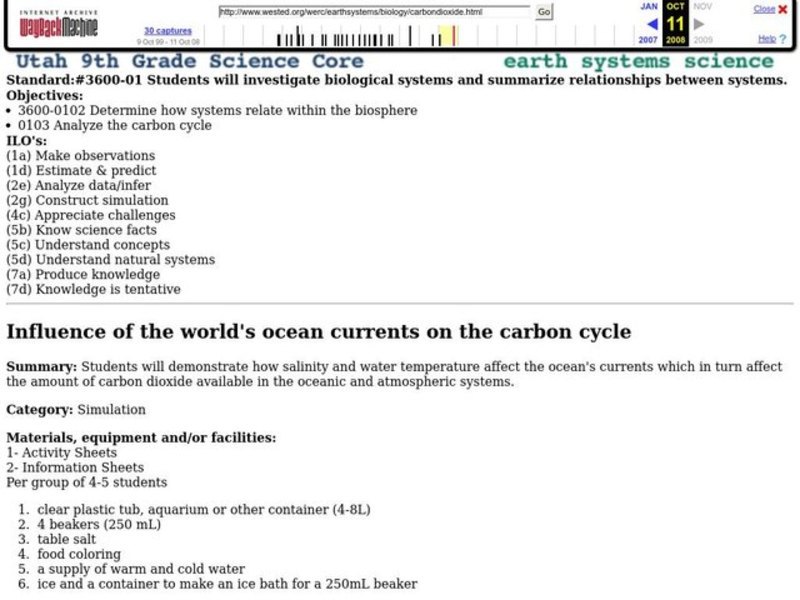 Earth Systems Lesson Plan