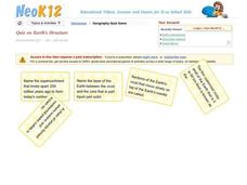 Earth's Structure Quiz Interactive