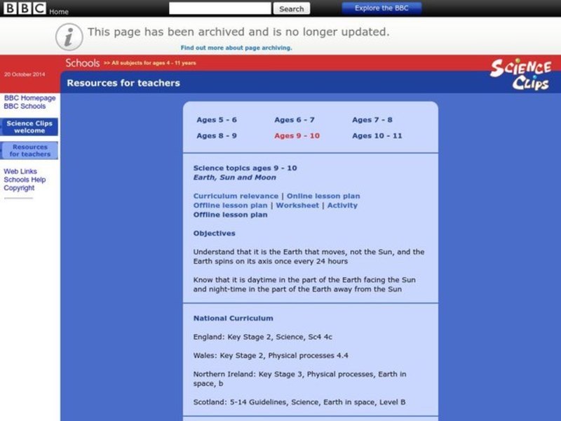 Earth, Sun and Moon Lesson Plan